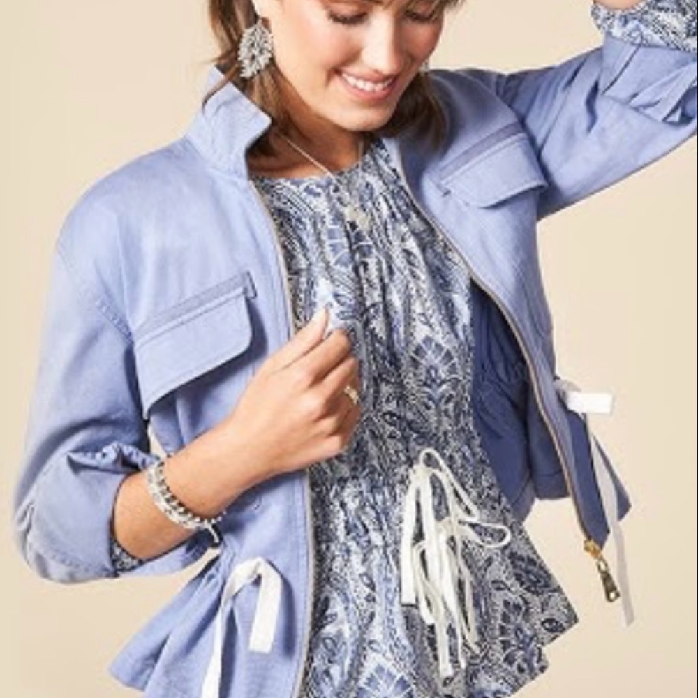 Spartina 449 Sky Blue Utility Jacket